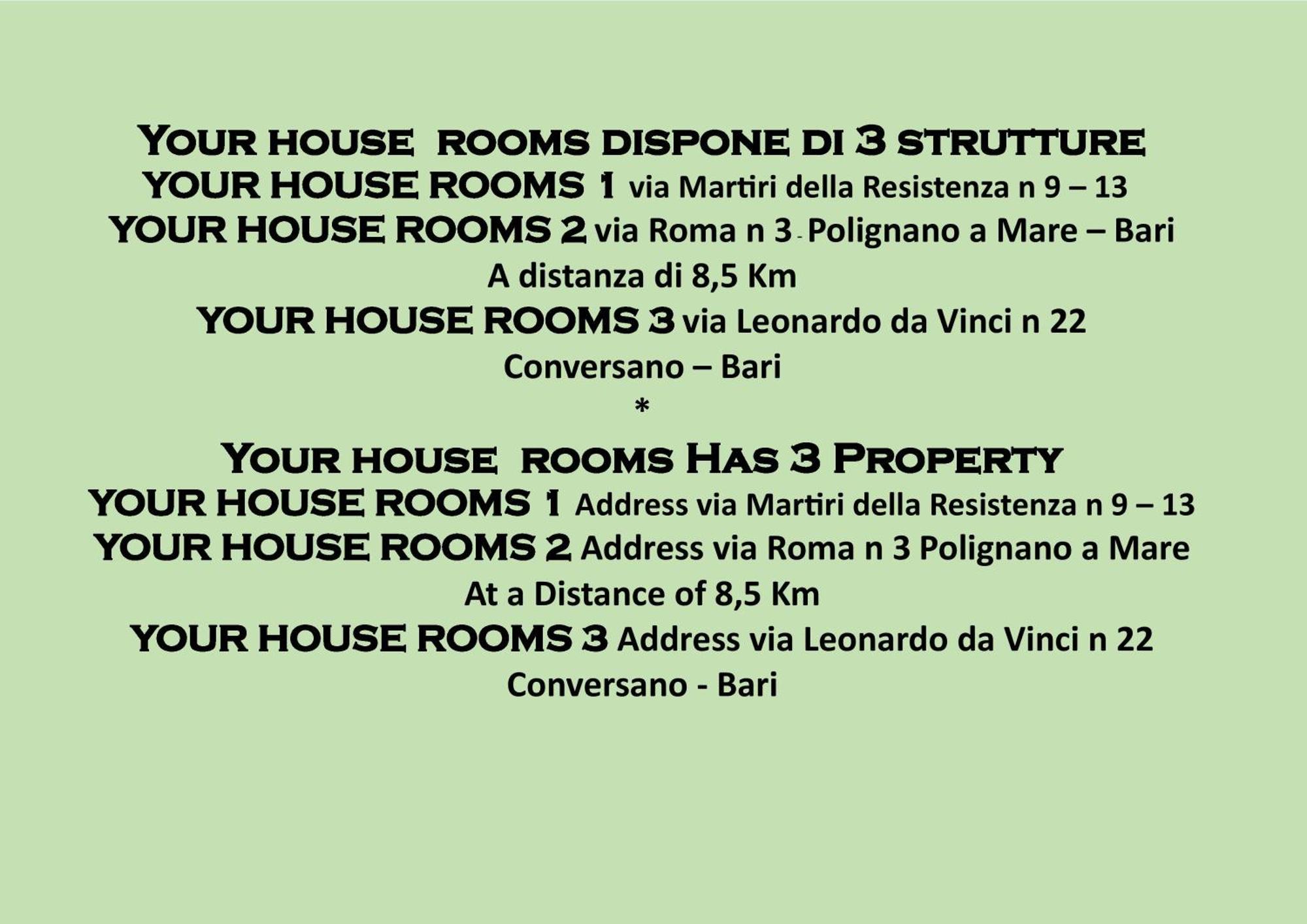 Your House Rooms 3 Conversano Værelse billede